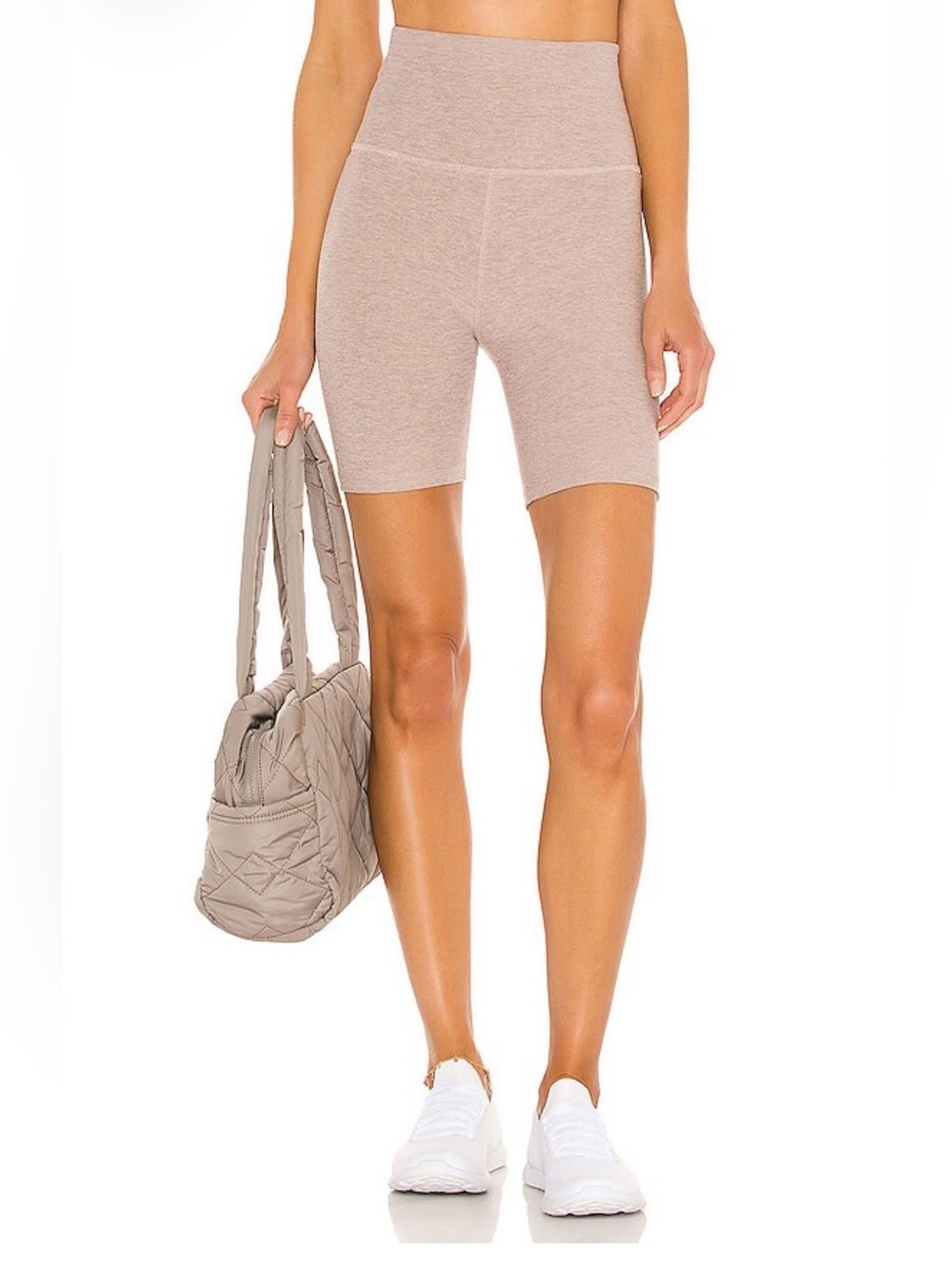 Beyond Yoga Spacedye High Waisted Biker Short Chai Brown Size Small SD5054